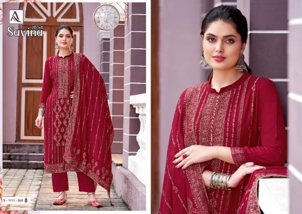 Alok Savina Festive Wear Designer Wear Dress Material Collection